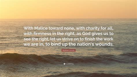 with malice toward none meaning